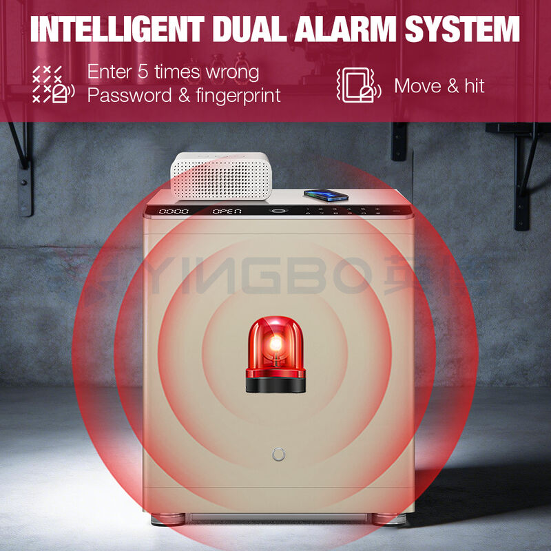Smart Save Box Home Fingerprint Biometric Safe Box Smart Safe Box Night Table For Security