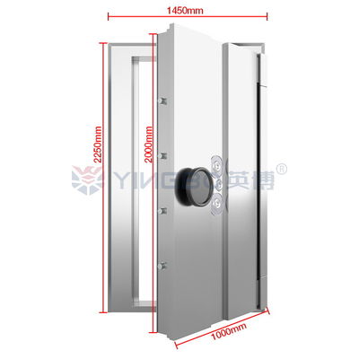 H2250*W1450mm Anti Cutting Modern Bank Vault Door Three Lock Linkage YB/VC-2