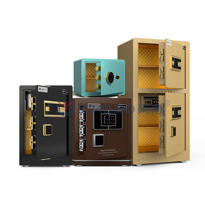 Dual Alarm Biometric Fingerprint Lock Home Safe Box For Security