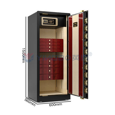 Dual Alarm Luxury Smart High End Jewelry Safe Solid Steel 170kg Watch Safe With Winder