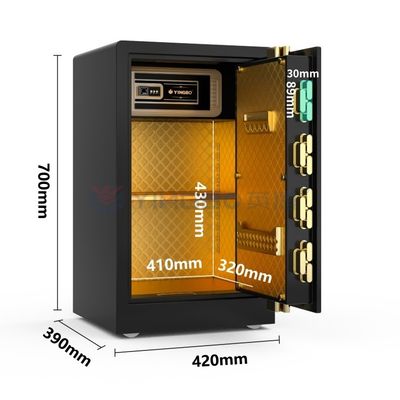 Biometric Fingerprint Lock Smart Home Safe Box H27.5IN YB/RS-70