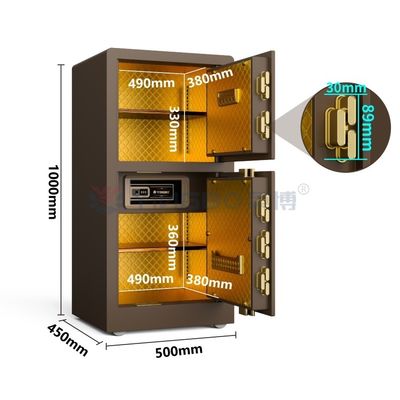 1.5mm Steel Safe Home Safe Box Biometric Fingerprint Lock Best Safe Box For Home Use