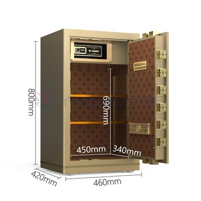Biometric Fingerprint Lock Smart Safe Box For Office Security 46kg YB/N7-80