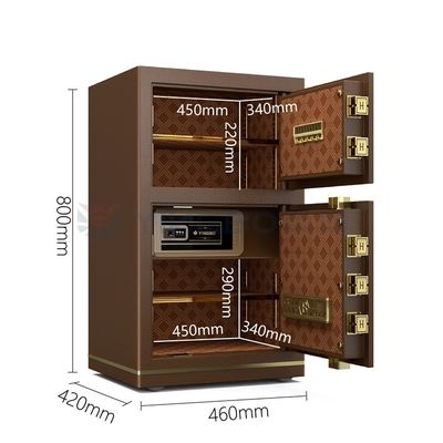 Dual Alarm Smart Office Safe Box For Security H800mm 46±2KG YB/N7-80D