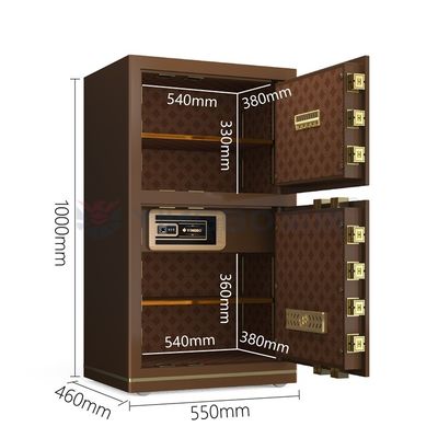 Coffee Solid Steel Luxury Smart cash locker for office Security YB/N7-100D