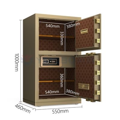 H1000mm Biometric Fingerprint Lock Safe Box For Office Security YB/N7-100D