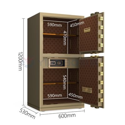 H1200mm Solid Steel Smart Office Safe Box Dual Alarm Fingeprint Lock
