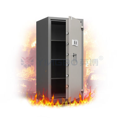 Secure Your Valuables With YB/FG-128 Fire Proof Lockbox Key Unlock And Anti Theft Function