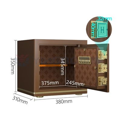 H13.78 Inch Smart Office Safe Box Electronic Dual Alarm YB/N7-35