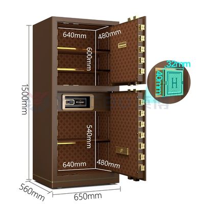 120kg Patented Bolts Dual Alarm Safe Box Electronic Lock YB/N7-150D