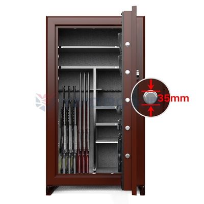Steel 75 Mins Fireproof Rating Gun Safe Cabinets With 36 Guns