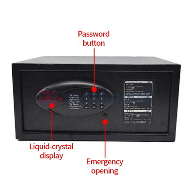 Dual Alarm Steel Security Hotel Safe Box H200 With Digital Keypad