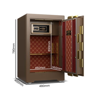 Dual Alarm Luxury Safe Box Fingerprint Lock Solid Steel For Security YB/ZY-70
