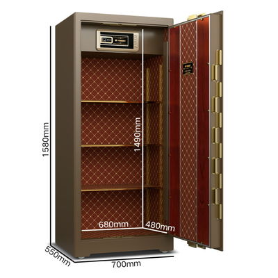 Dual Alarm Bank Commercial Safe Box Biometric Fingerprint Digital Steel Security Safe YB/ZY-150