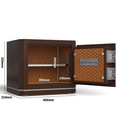 H350mm Durable Home Safe Box Dual Alarm