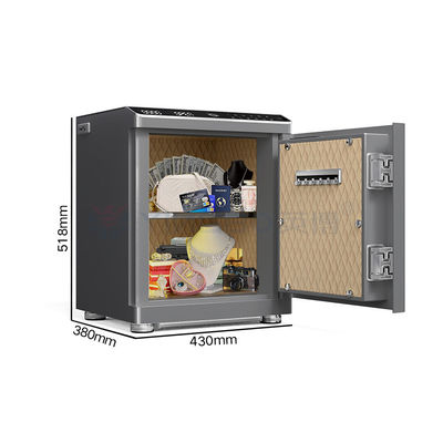 Auto Open Smart Safe Box Solid Steel  For Home Security Biometric Safe