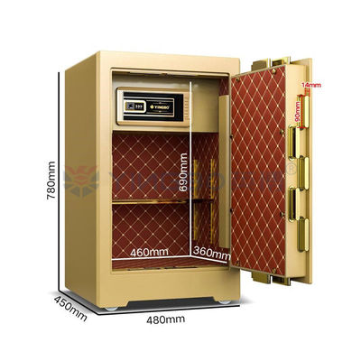 YB/ZY-70 Commercial Safe Box Semiconductor Fingerprint Biometric Technology 4 Open Ways
