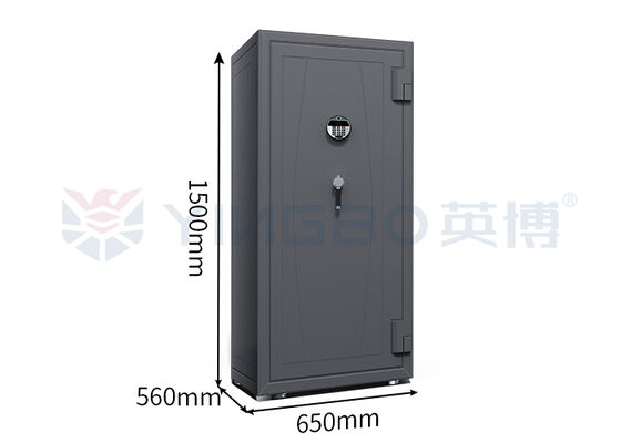 Leather-Covered Heavy Duty Fireproof Jewelry Safe Watch Safe With Winder