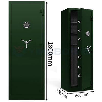 Fire Prevention Green Gun Safe Box YB/GS-180 Smart LED Display For Secure Storage