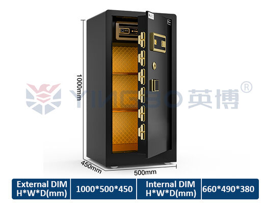 With ISO & CE &RoHS&patent Home Safe Box 7 Open Ways  Dual Solid Steel