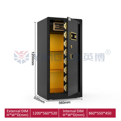 Eco-Friendly Paint Home Safe Box 1 mm Flat Door Seam  12 mm Door Panel