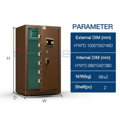 Stainless Steel Lock Safe Home Safe Box Zinc Alloy Lock Body Emergency Mechanical Key