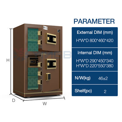 Home Security Safe Box for Cash Jewelry Passports & Documents