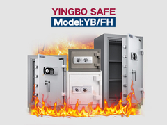 Inteligent Dual Alarm Fireproof Safe Box Solid Steel YB/FH