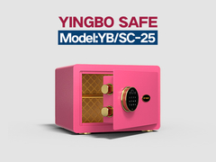 YB/SC-25 pink fingerprint lock home safes
