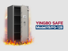 YB/FG-128 Fire Proof Lockbox Key Unlock And Anti Theft Function