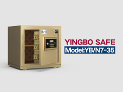 YB-N7-35-office safe box -gold electronic lock