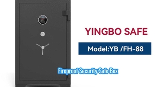 FH-2 fire proof safe box 88 black