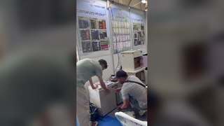 Yingbo Safes Debuts at 2026 Horgos Border Port Trade Expo, Full of Visitors on Opening Day